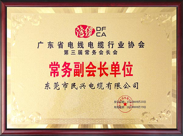 广东省电线电缆行业协会常务副会长单位-2020